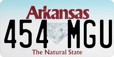 AR license plate 454MGU