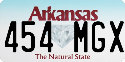 AR license plate 454MGX