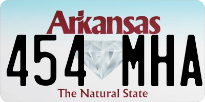 AR license plate 454MHA