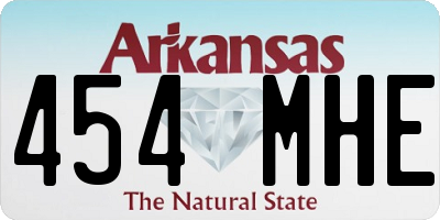 AR license plate 454MHE