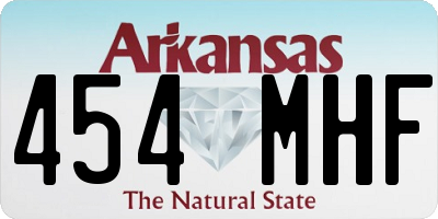 AR license plate 454MHF