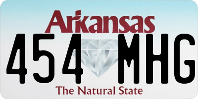 AR license plate 454MHG