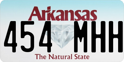 AR license plate 454MHH