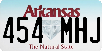 AR license plate 454MHJ