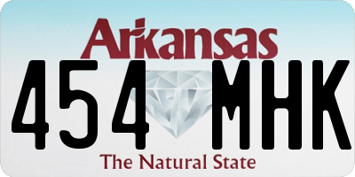AR license plate 454MHK