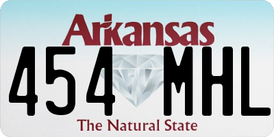 AR license plate 454MHL