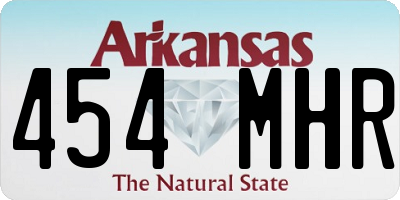 AR license plate 454MHR