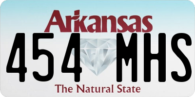 AR license plate 454MHS