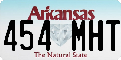AR license plate 454MHT
