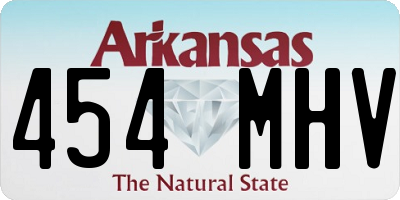 AR license plate 454MHV