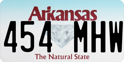 AR license plate 454MHW