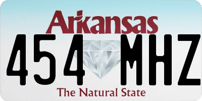 AR license plate 454MHZ