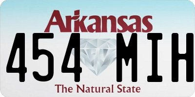 AR license plate 454MIH