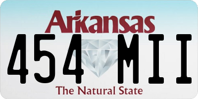 AR license plate 454MII