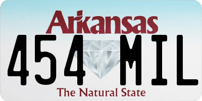 AR license plate 454MIL