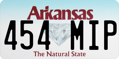 AR license plate 454MIP