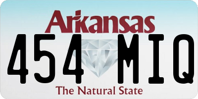 AR license plate 454MIQ