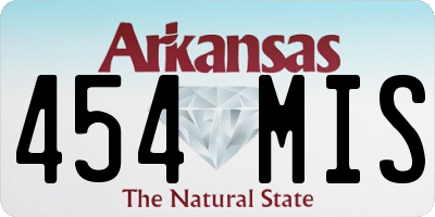 AR license plate 454MIS