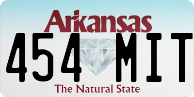 AR license plate 454MIT
