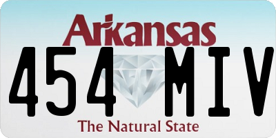 AR license plate 454MIV