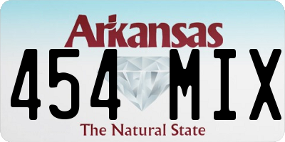 AR license plate 454MIX