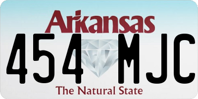 AR license plate 454MJC