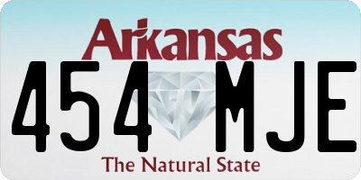 AR license plate 454MJE
