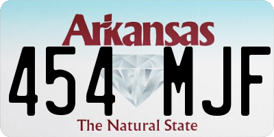 AR license plate 454MJF