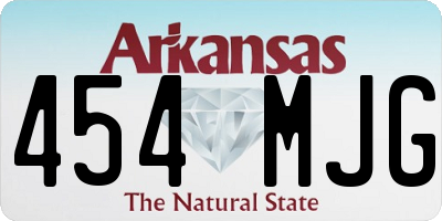 AR license plate 454MJG