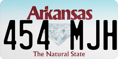 AR license plate 454MJH