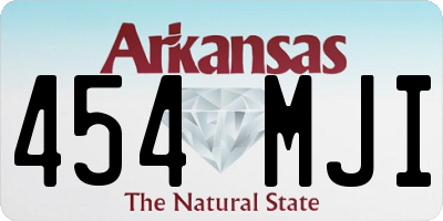 AR license plate 454MJI