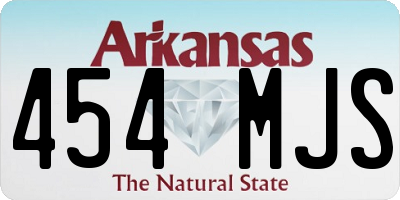 AR license plate 454MJS