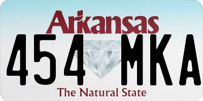 AR license plate 454MKA