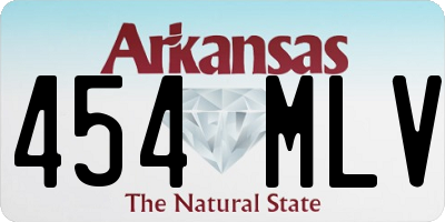 AR license plate 454MLV