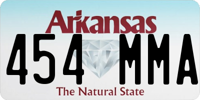 AR license plate 454MMA