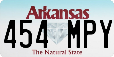 AR license plate 454MPY