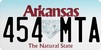 AR license plate 454MTA