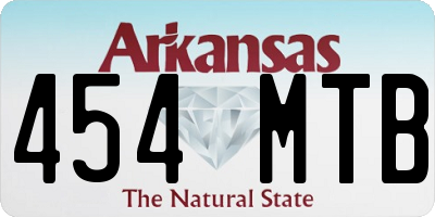 AR license plate 454MTB
