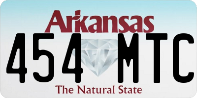 AR license plate 454MTC