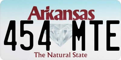 AR license plate 454MTE