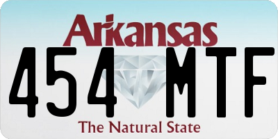 AR license plate 454MTF