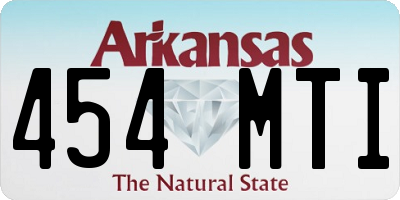 AR license plate 454MTI