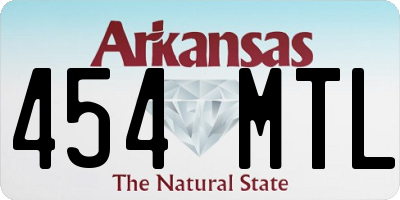AR license plate 454MTL