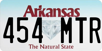 AR license plate 454MTR