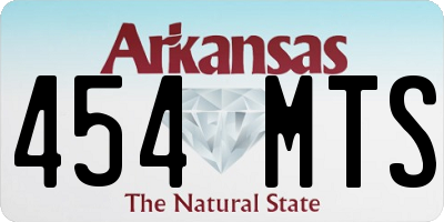 AR license plate 454MTS