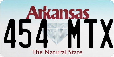 AR license plate 454MTX