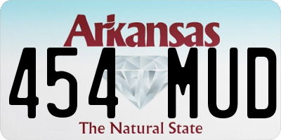 AR license plate 454MUD