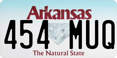 AR license plate 454MUQ