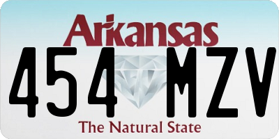AR license plate 454MZV