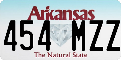 AR license plate 454MZZ